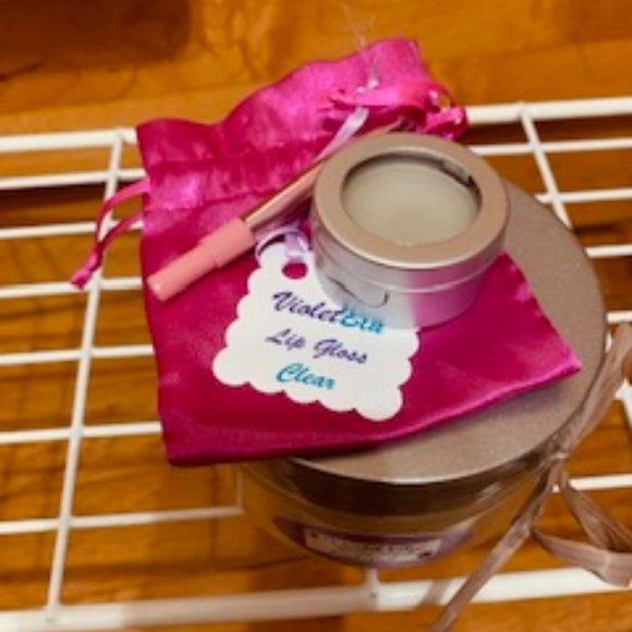 handmade  all natural  violet body scrub and lip gloss - Picture 4 of 4